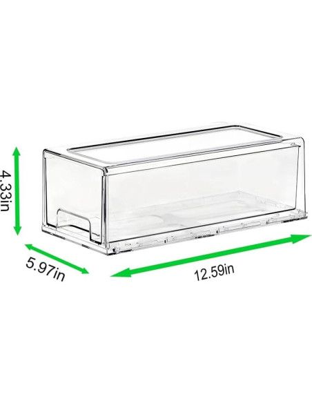 Cajón de Almacenamiento Apilable SIMPEXPE 2 Paquete 32x15x11cm