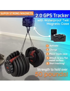 Rastreador GPS Optimus 2.0 4G LTE con Funda Impermeable 2