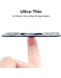 Soporte de billetera SkyArmor para AirTag - 2 Pack Ultra Delgado 2