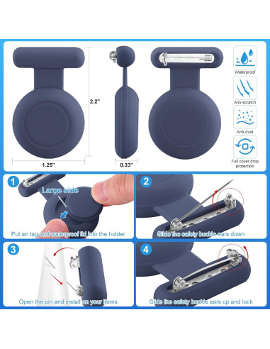 Soporte Impermeable para AirTag AGMZ - 2 Piezas