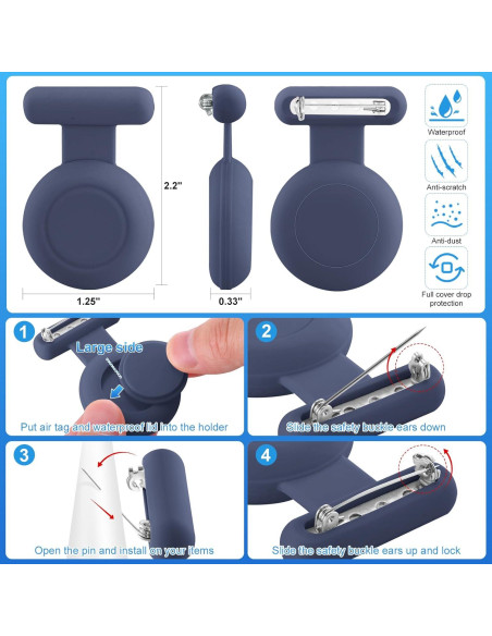 Soporte Impermeable para AirTag AGMZ - 2 Piezas