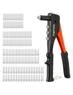 Remachadora de Mano ValueMax 4-en-1 con 200 Remaches 2.4-4.8mm