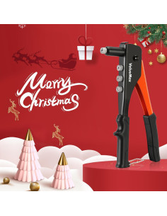 Remachadora de Mano ValueMax 4-en-1 con 200 Remaches 2.4-4.8mm 2