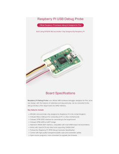 Kit Sonda de Depuración USB Raspberry Pi Pico RP2040 2