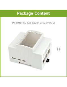 Caja ABS para riel DIN Waveshare para Raspberry Pi 5 2