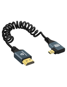 Cable Micro HDMI a HDMI Enrollado 0.91m 8K Jinglong