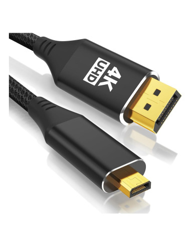 Cable Micro HDMI a DisplayPort 1m KOMGIKL 4K@60Hz