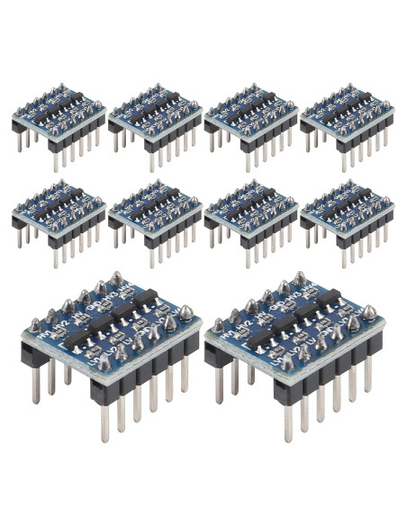 Convertidor de Nivel Lógico IIC I2C AITIAO 10pcs Pre-soldado 3.3V a 5V