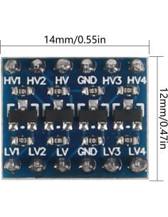 Convertidor de Nivel Lógico IIC I2C AITIAO 10pcs Pre-soldado 3.3V a 5V 2