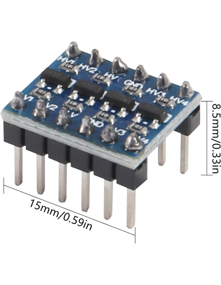 Convertidor de Nivel Lógico IIC I2C AITIAO 10pcs Pre-soldado 3.3V a 5V