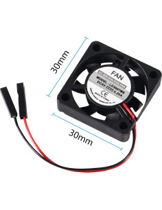 6 Ventiladores de Refrigeración AITIAO 30x30mm para Raspberry Pi 2