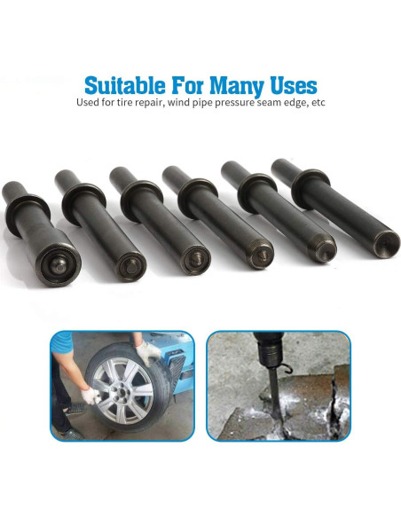 Kit de herramientas de martillo de remache neumático Anndason 7 piezas