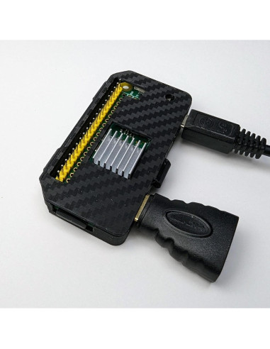 Funda Protectora Compacta Genérica para Raspberry Pi Zero - Fibra de Carbono