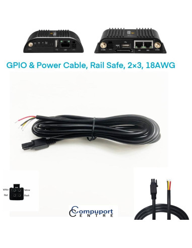 Cable de Alimentación DC Molex 4 Pines CompuPort 1.52m