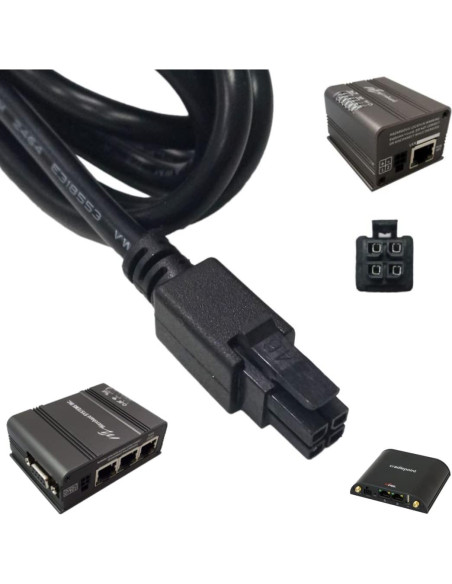 Cable de Alimentación DC Molex 4 Pines CompuPort 1.52m