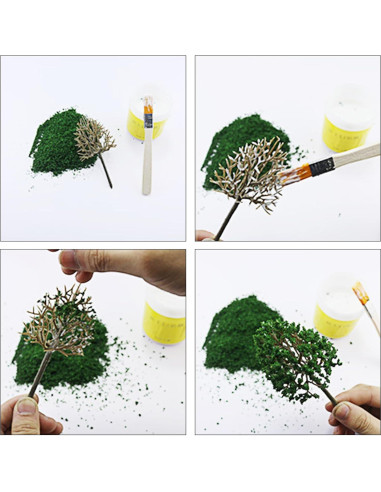 Polvo de Árbol Simulación Cayway 5 Colores 30g para Dioramas