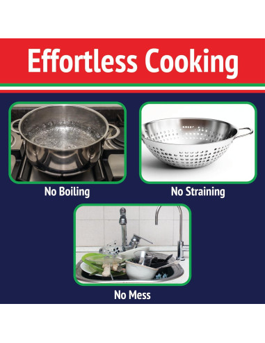 Cocedor de Pasta Fasta Pasta para Microondas 1 Cuenta Antiadherente