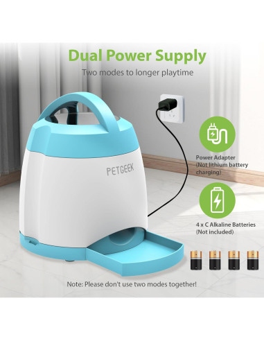 Dispensador Automático de Golosinas para Perros PETGEEK Azul