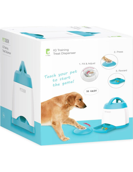 Dispensador Automático de Golosinas para Perros PETGEEK Azul