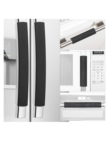 Cubiertas para Manijas de Refrigerador Miss.Silk - 5 Piezas Negro