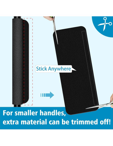 Cubiertas para Manijas de Refrigerador Miss.Silk - 5 Piezas Negro