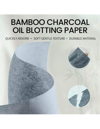 Hojas Absorbentes de Aceite Erinde 200 Hojas con Puff y Espejo