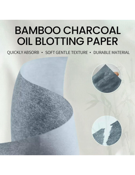 Hojas Absorbentes de Aceite Erinde 200 Hojas con Puff y Espejo