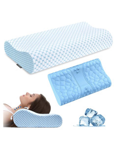 Almohada de Cuello Olumoon KH-463 Espuma Viscoelástica 59.7x34.8cm