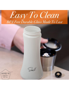 Juego de Molinillos de Sal y Pimienta HOME EC 2pk Acero Inoxidable 2