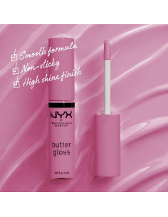 Brillo de Labios Mantecoso NYX 7.98 ml Eclair Rosa 2