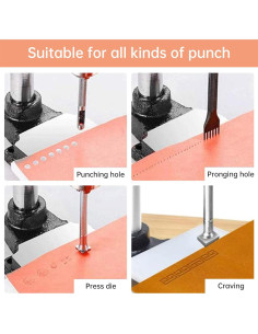 Perforadora Manual de Agujeros para Cuero FASTTOBUY Estilo D 2