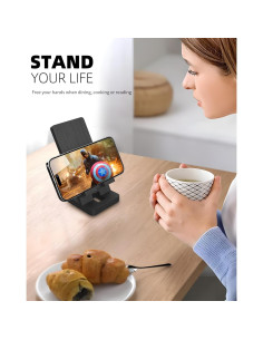 Soporte para teléfono móvil T TARANTO negro portátil 2