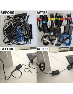 Organizador de Cables Magnético GoCJ | Paquete de 6 | Silicona 2