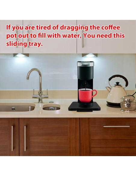 Bandeja Deslizante para Cafetera Flyisland 22.86x36.83cm Acero Bandeja Deslizante para Cafetera Flyisland 22.86x36.83cm Acero