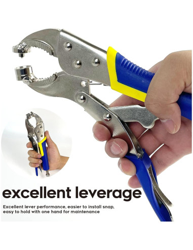 Herramienta de Sujetador a Presión Rexhubro con 60 Sujetadores