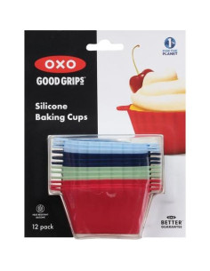 Tazas de Hornear de Silicona OXO Good Grips, 12 Piezas, 3 oz 2