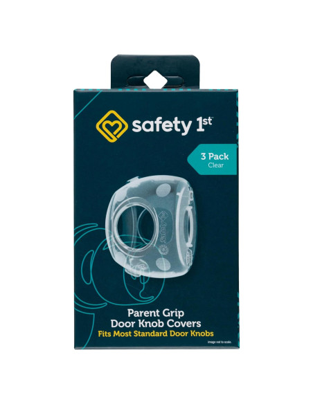Cubiertas de pomo de puerta Safety 1st - 3 unidades, transparentes