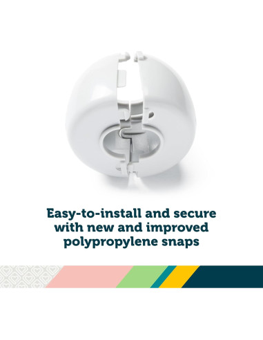 Cubiertas de pomo de puerta Safety 1st - 3 unidades, transparentes