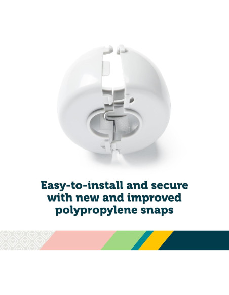 Cubiertas de pomo de puerta Safety 1st - 3 unidades, transparentes