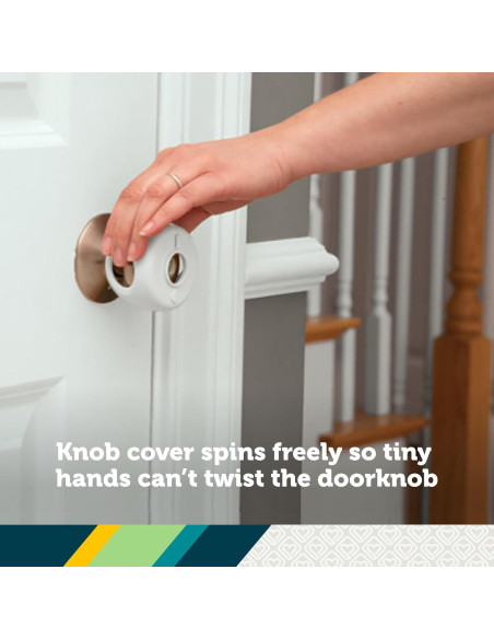 Cubiertas de pomo de puerta Safety 1st - 3 unidades, transparentes