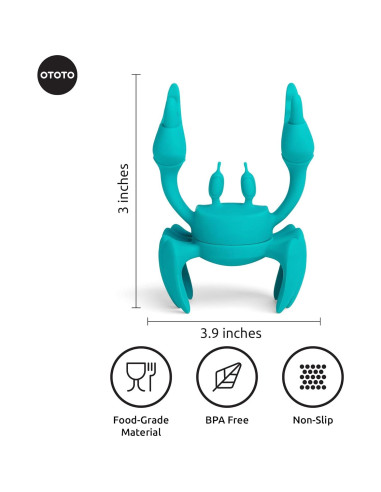Soporte de Utensilios de Silicona OTOTO Aqua Cangrejo Antideslizante