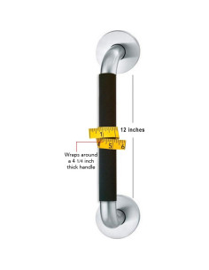 Cubierta de Manija de Puerta Comercial Wonder Neopreno Negro 2