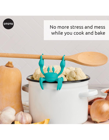 Soporte de Utensilios de Silicona OTOTO Aqua Cangrejo Antideslizante
