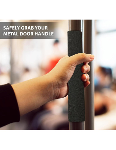 Cubierta de Manija de Puerta Comercial Wonder Neopreno Negro
