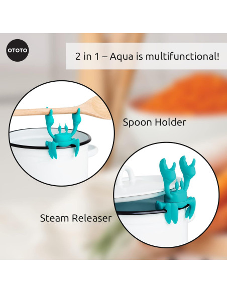 Soporte de Utensilios de Silicona OTOTO Aqua Cangrejo Antideslizante