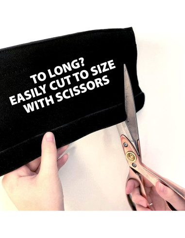 Cubierta de Manija de Puerta Comercial Wonder Neopreno Negro