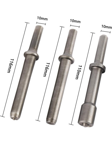 Kit de Martillo Neumático YaeCCC 7 Piezas Acero 116mm
