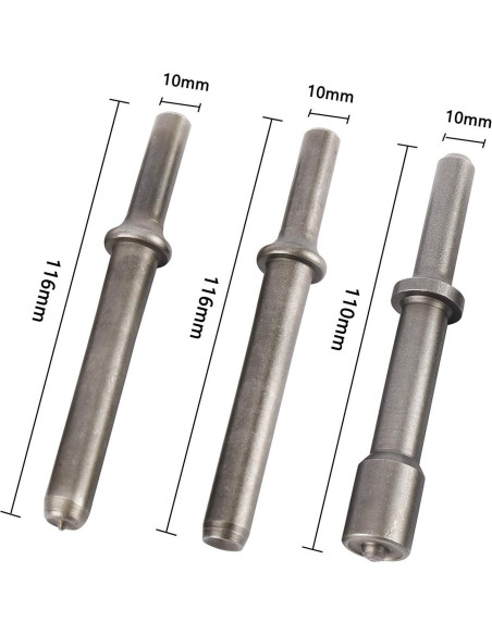 Kit de Martillo Neumático YaeCCC 7 Piezas Acero 116mm