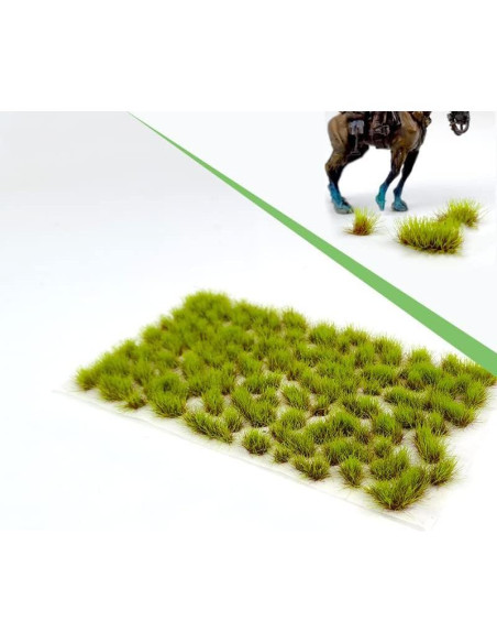 Kit de Hierba Estática Rileryan 190 Piezas Verde para Diorama