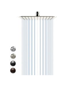 Cabezal de Ducha de Lluvia SR SUN RISE 25.4 cm Acero Inoxidable